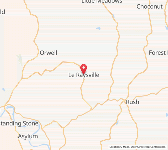 Map of Le Raysville, Pennsylvania