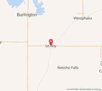 Map of Le Roy, Kansas