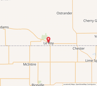 Map of Le Roy, Minnesota