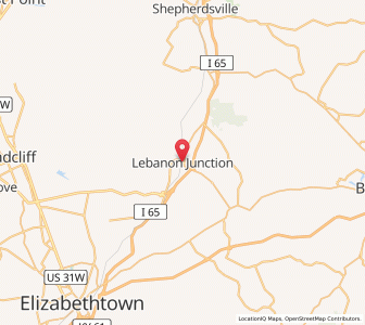 Map of Lebanon Junction, Kentucky