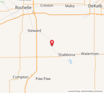 Map of Lee, Illinois