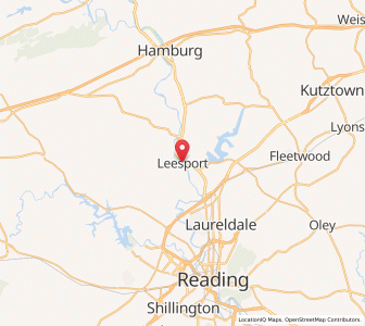 Map of Leesport, Pennsylvania