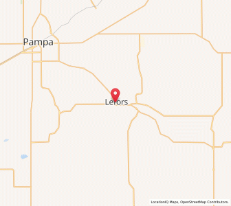 Map of Lefors, Texas