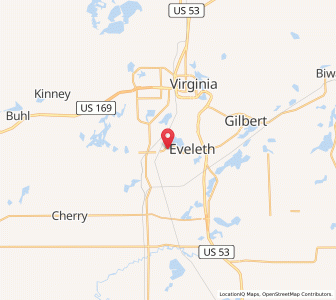 Map of Leonidas, Minnesota