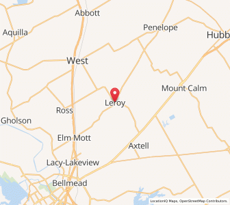 Map of Leroy, Texas