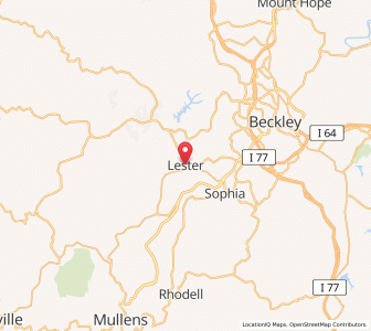 Map of Lester, West Virginia