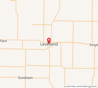 Map of Levelland, Texas