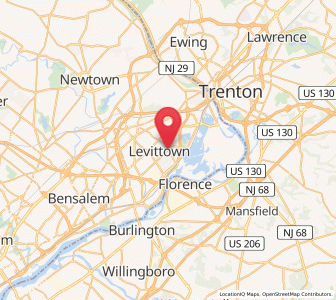 Map of Levittown, Pennsylvania
