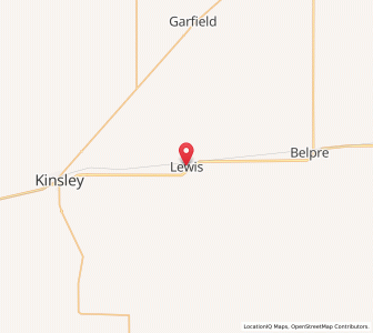 Map of Lewis, Kansas