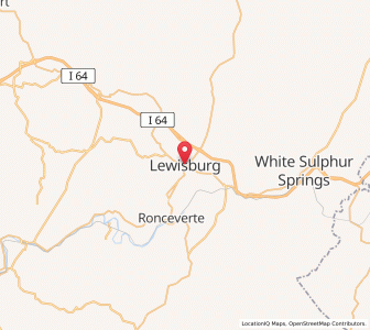 Map of Lewisburg, West Virginia