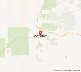 Map of Lewistown, Montana