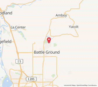 Map of Lewisville, Washington