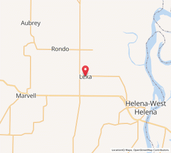 Map of Lexa, Arkansas