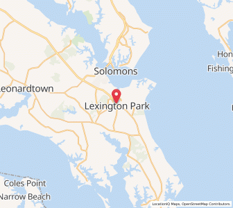 Map of Lexington Park, Maryland