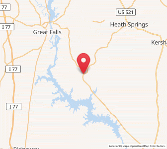 Map of Liberty Hill, South Carolina