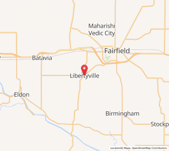 Map of Libertyville, Iowa