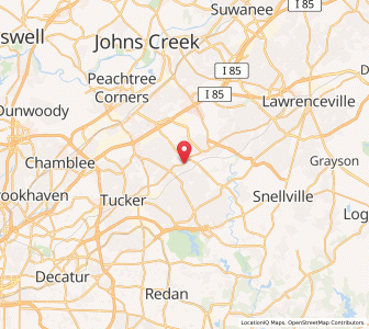 Map of Lilburn, Georgia