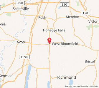 Map of Lima, New York