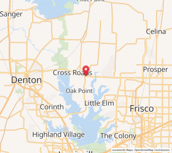 Map of Lincoln Park, Texas