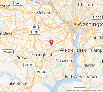 Map of Lincolnia, Virginia