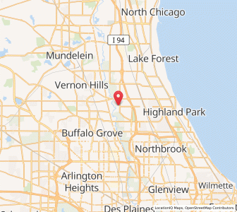 Map of Lincolnshire, Illinois