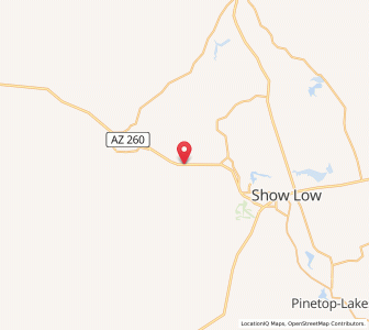 Map of Linden, Arizona