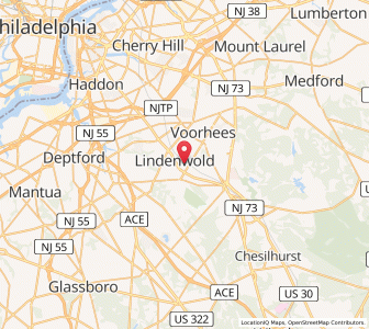 Map of Lindenwold, New Jersey