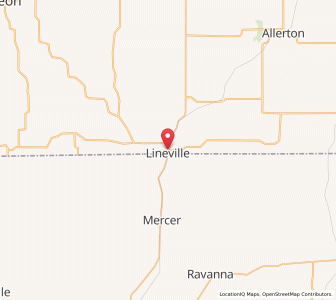Map of Lineville, Iowa