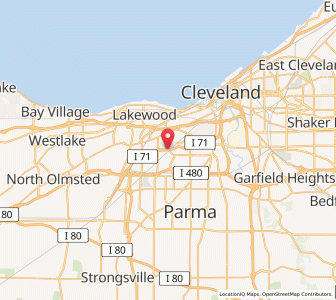 Map of Linndale, Ohio