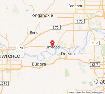 Map of Linwood, Kansas