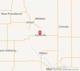 Map of Liscomb, Iowa