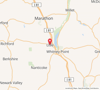 Map of Lisle, New York