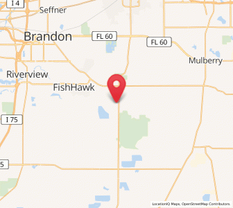 Map of Lithia, Florida