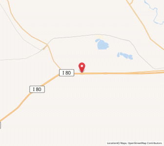 Map of Little America, Wyoming