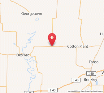 Map of Little Dixie, Arkansas