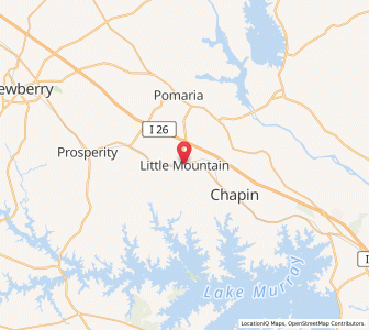 Map of Little Mountain, South Carolina