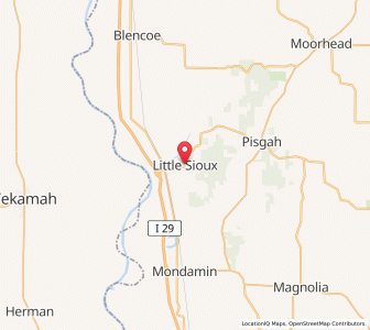 Map of Little Sioux, Iowa