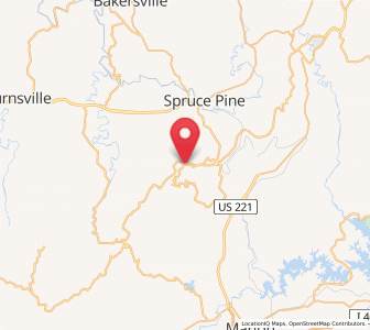 Map of Little Switzerland, North Carolina