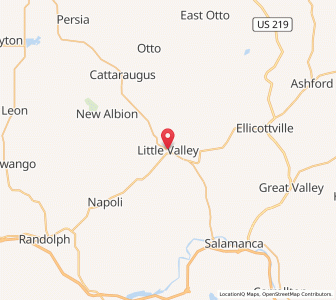 Map of Little Valley, New York