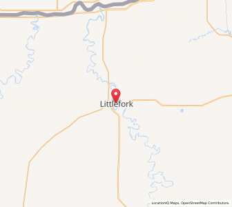 Map of Littlefork, Minnesota