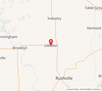 Map of Littleton, Illinois