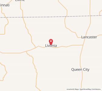 Map of Livonia, Missouri