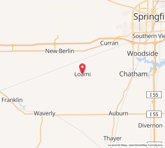 Map of Loami, Illinois