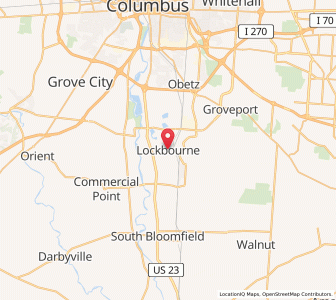 Map of Lockbourne, Ohio