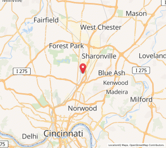 Map of Lockland, Ohio