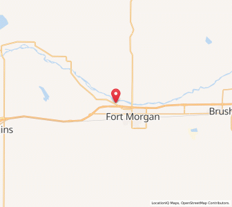 Map of Log Lane Village, Colorado