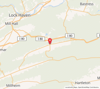 Map of Loganton, Pennsylvania