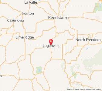 Map of Loganville, Wisconsin