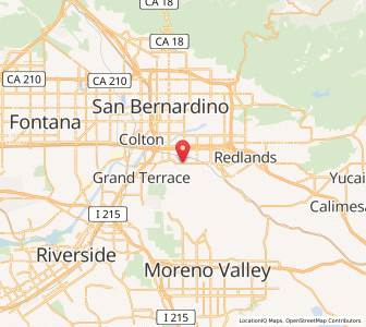 Map of Loma Linda, California