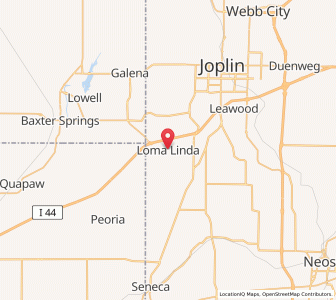 Map of Loma Linda, Missouri